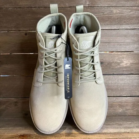 New Mens Sorel Caribou OTM Waterproof‎ Green Suede Ankle Combat Boots Size 8 M