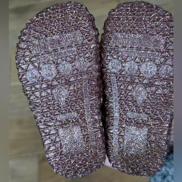 NEW Mini Melissa Campana Flats Rose Glitter Toddler Girl size 6
