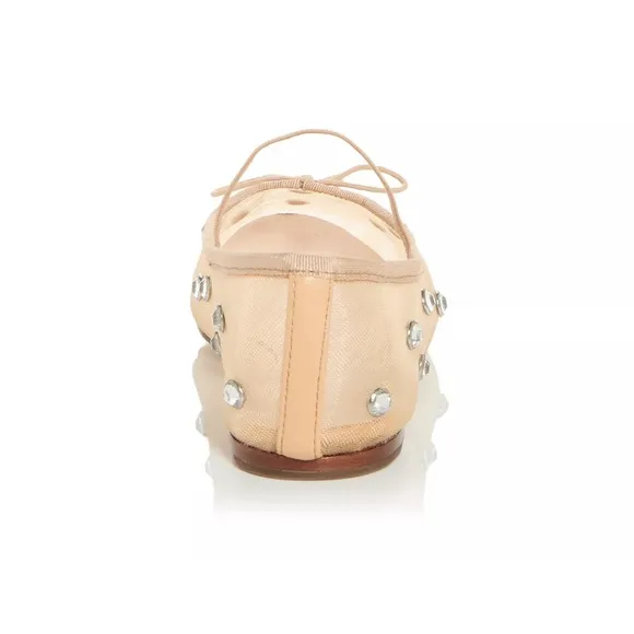New Never Worn! Popular Leonie ballet flats by Loeffler Randall w/amesh crystals