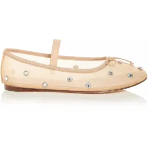 New Never Worn! Popular Leonie ballet flats by Loeffler Randall w/amesh crystals