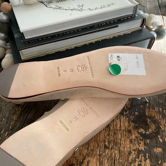 New Never Worn! Popular Leonie ballet flats by Loeffler Randall w/amesh crystals