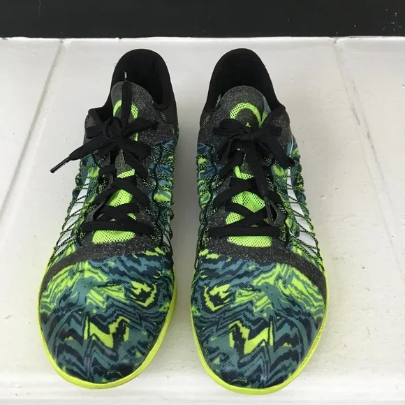 New Nike Zoom Victory XC 3 Track Spikes Shoes Green Black Neon size 12