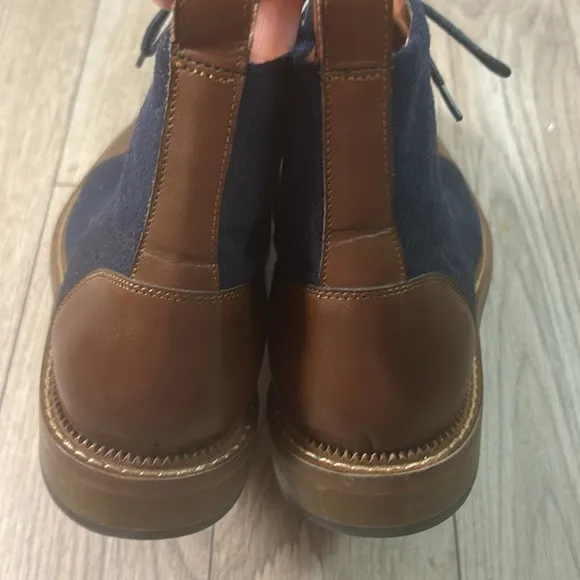 New nwot Vintage Foundry Co. Mens Remington Navy Combat &amp; Lace-up Boots 9.5