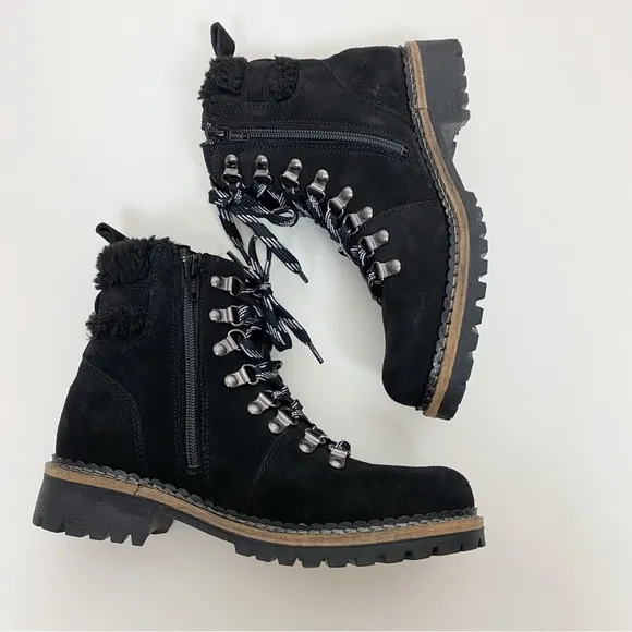 New! Pajar Paulina Lace Up Suede Boots