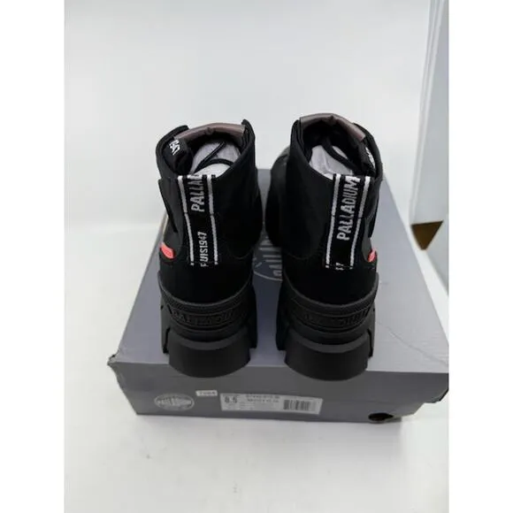 NEW Palladium Revolt Hi TX Lace Up Ankle Boot 97242-010-M Black Womens Size 8.5