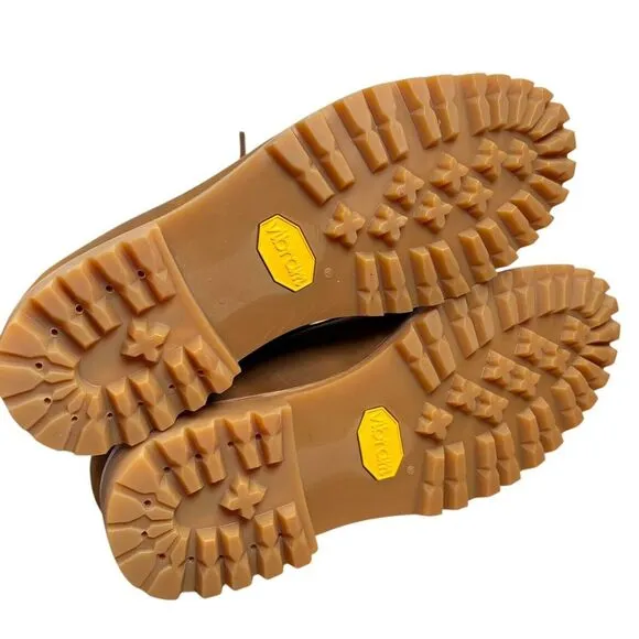 NEW RHODES Tahoe Boat Shoes Vibram Gumlite Soles Docksiders Leather Size 9.5