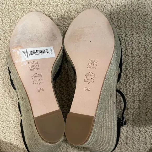 *NEW* Saks Fifth Avenue T-Strap wedges