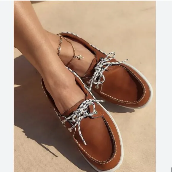NEW SEBAGO women Jackman Boat Shoes brown 253