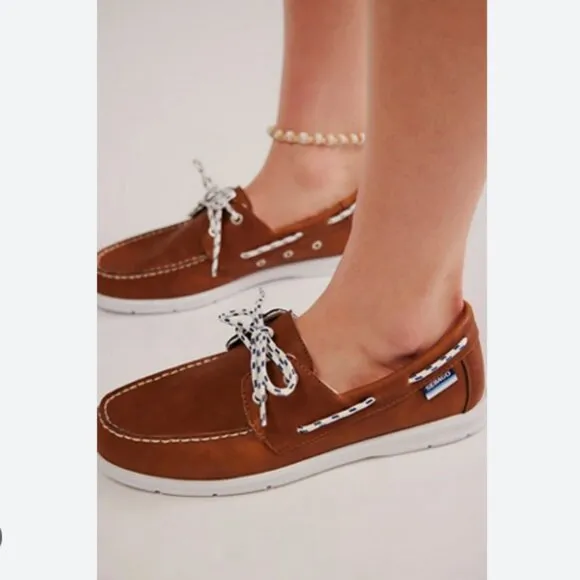 NEW SEBAGO women Jackman Boat Shoes brown 253