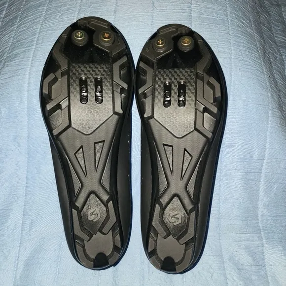 New Sidebike Unisex Nylon &quot;RIVAL&quot; Mountain Bike Cycling Shoes Black Size 41