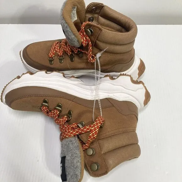 NEW SOREL Kinetic Breakthru Conquest Lace Up Sneaker Boots in Tan Size 7.5