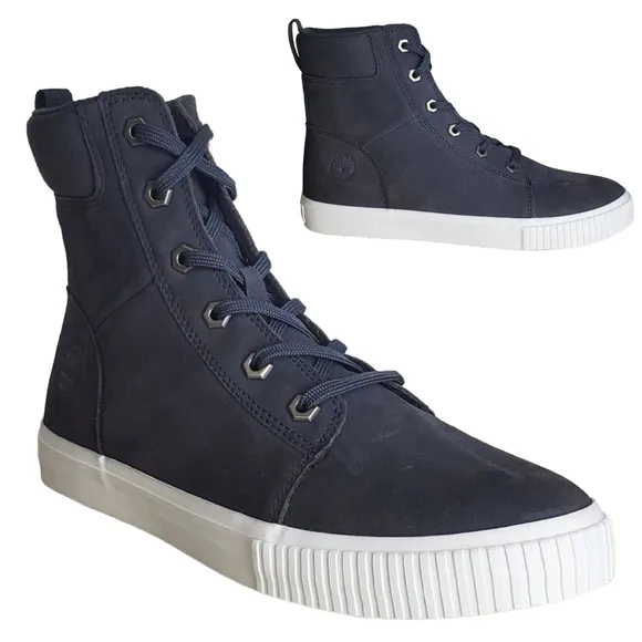New Timberland skyla bay 6 in nubuck hi top sneakers boots dark gray womens