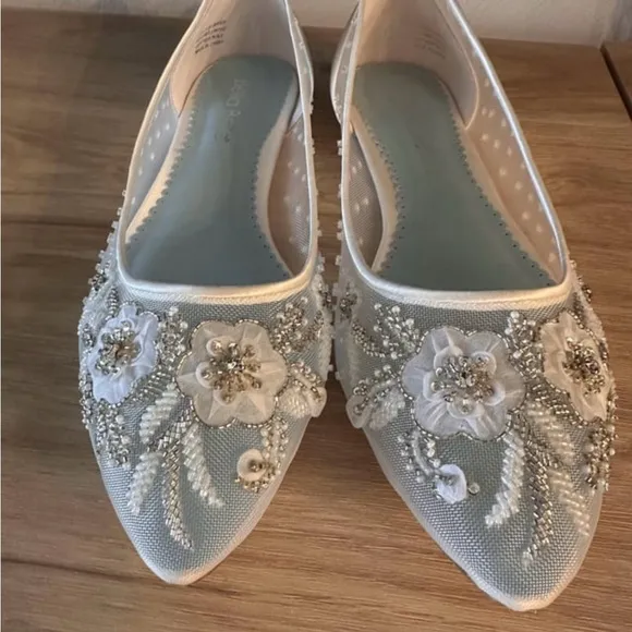 NEW UNWORN Bella Belle Adora Bridal Flat 9.5