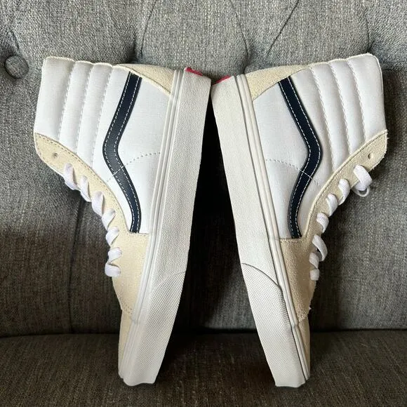 NEW Vans Mens Sk8-Hi Classic Sport Dress Blues Lace High Top Sneaker Shoes 5.5