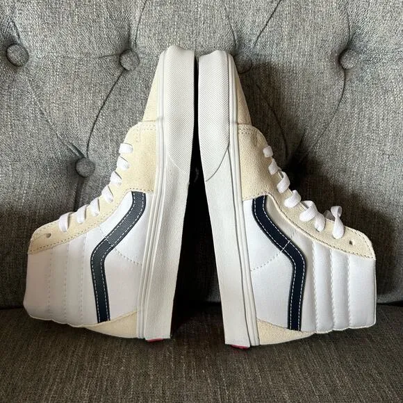 NEW Vans Mens Sk8-Hi Classic Sport Dress Blues Lace High Top Sneaker Shoes 5.5