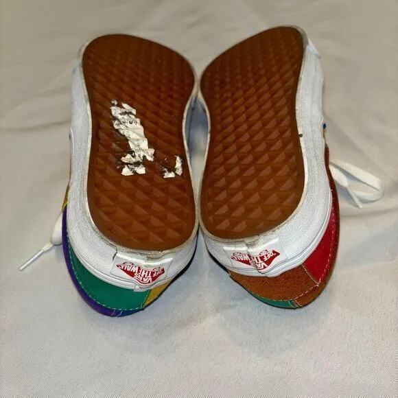 New VANS UA Era CLASSIC Pride Patchwork Mens‎ 5.5/ Womens 7 Shoes