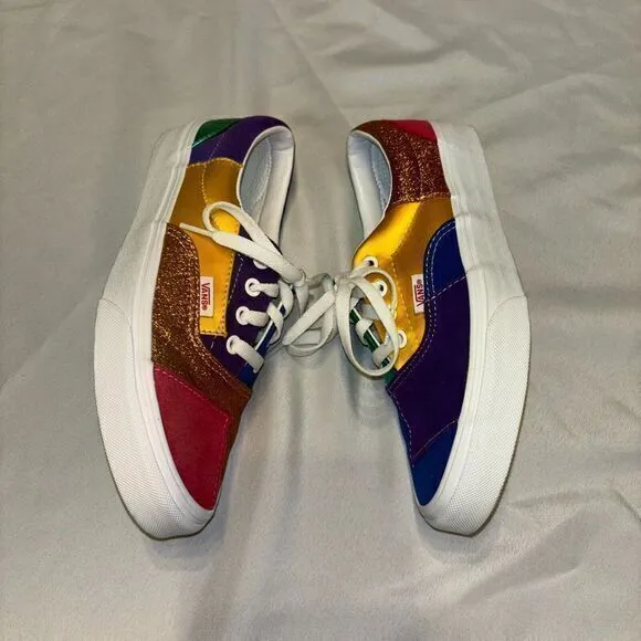 New VANS UA Era CLASSIC Pride Patchwork Mens‎ 5.5/ Womens 7 Shoes