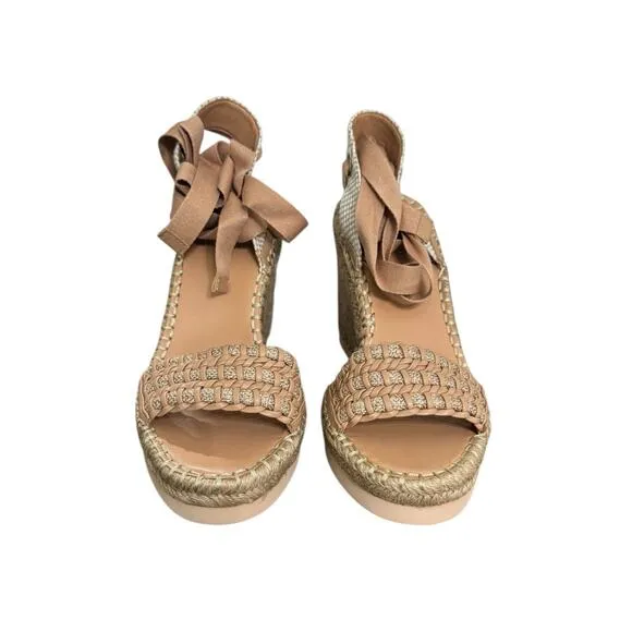 New! Vince Camuto Women's Brisshel Lace Up Wedge Sandal - Size 9 / EU 40
