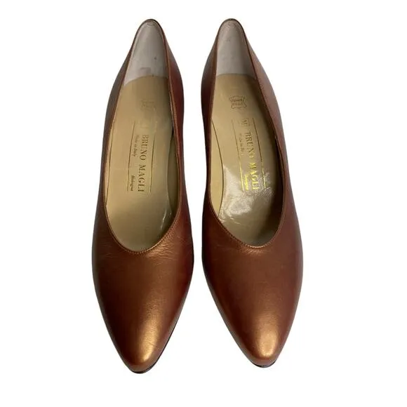 NEW VINTAGE BRUNO MAGLI HEELS WOMEN'S SIZE 9 100% AUTHENTIC