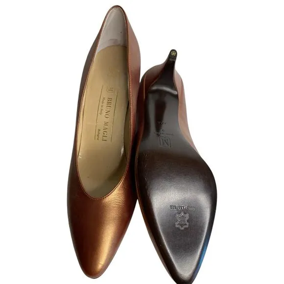 NEW VINTAGE BRUNO MAGLI HEELS WOMEN'S SIZE 9 100% AUTHENTIC