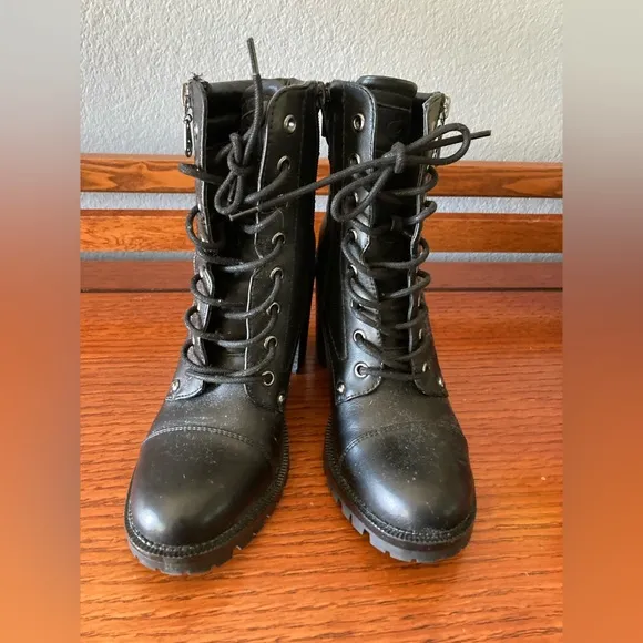NEW WITHOUT BOX- G By Guess Jayden Combat Boots Size 8