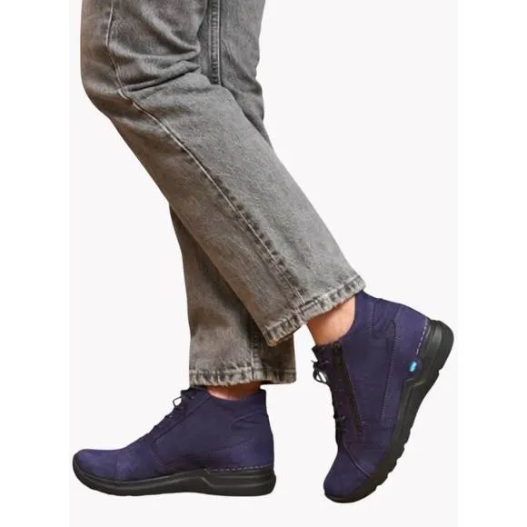 NEW WOLKY women's why shoes in purple nubuck