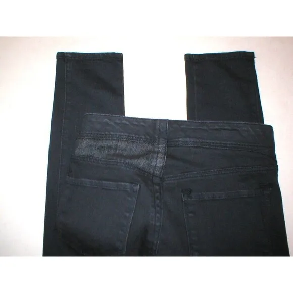 New Womens $230 J Brand Hussein Chalayan Jeans 25 X 33.5 Black Skinny Tall Leggi