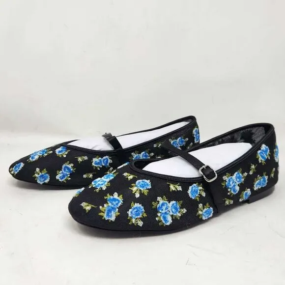 New women's EU 41 (US 10) For Love &amp; Lemons Evelyne embroidered ballet flats