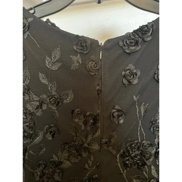 NEW Xscape boat neck lace embellished long sleeve midi dress bodycon Holiday