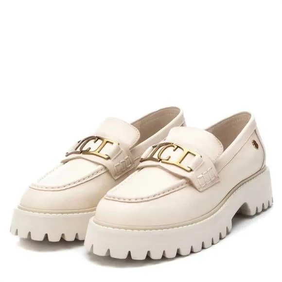 NEW XTI women's leather moccasins in ice