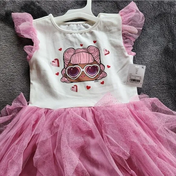 New girl's LOL Surprise Tutu Valentine's day Spring / summer Dress bundle of 2