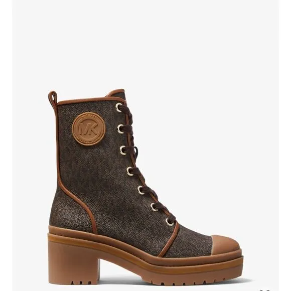 🌟NEW🌟Michael Kors🌟Corey Logo Combat Booties
