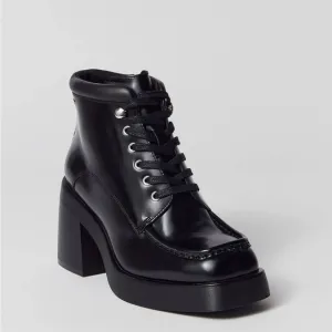 NEW☄️Vagabond Shoemakers Brooke Lace-Up Square Toe Ankle Boot, Black Size 8