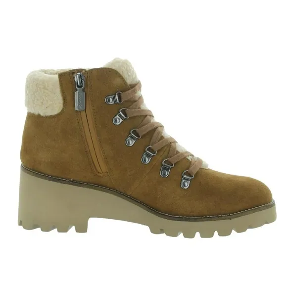 NIB Blondo Womens Devin Waterproof Combat &amp; Lace-up Boots Brown Size 9
