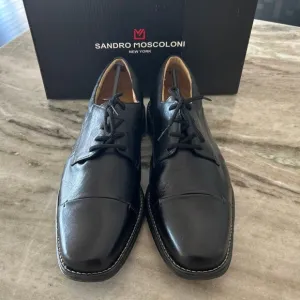 NIB Sandro Moscolini Straight Tip Blucher Derby Maxwell, Black, Men's Size 12