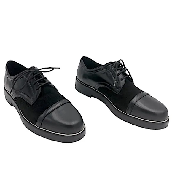 NICHOLAS KIRKWOOD Men's derby oxford suede leather combo EU 42.5 US 9.5