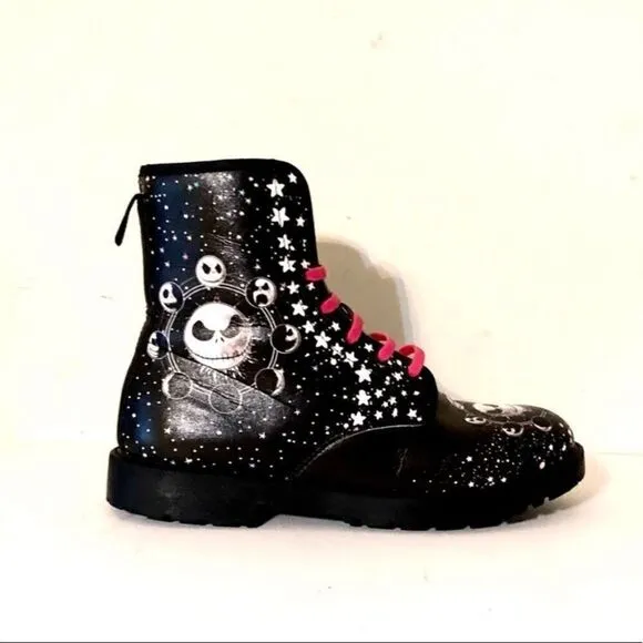 Nightmare Before Christmas Jack Skellington combat boots
