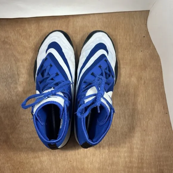 Nike 717175-410 Hypersweep Wrestling Shoes Men Size 13 Varsity Royal Blue White