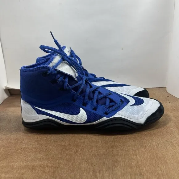 Nike 717175-410 Hypersweep Wrestling Shoes Men Size 13 Varsity Royal Blue White