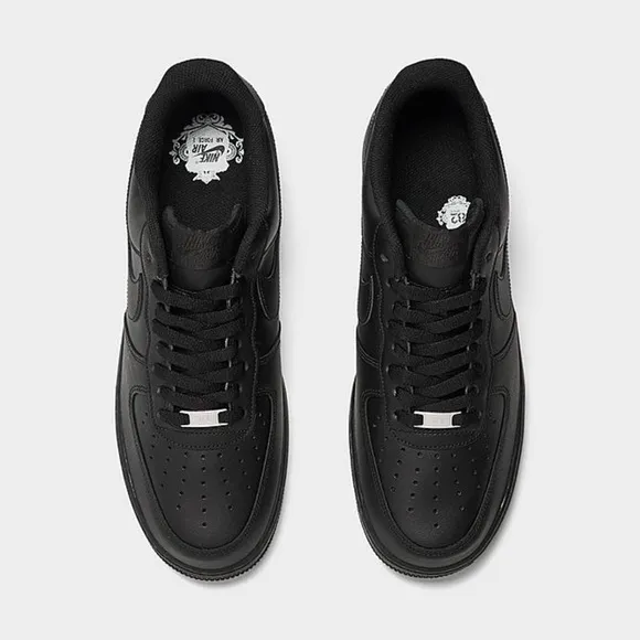 NIKE AIR FORCE 1 LOW MEN'S CASUAL SHOES | Color: Black | NEW/NWOB!!👟🖤👟