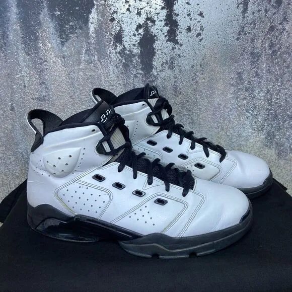 Nike Air Jordan 6 Motorsports White Black Sneakers  Size 12