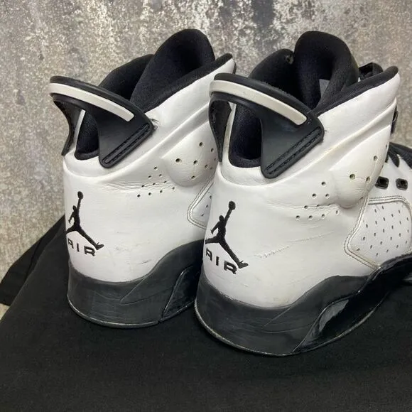 Nike Air Jordan 6 Motorsports White Black Sneakers  Size 12