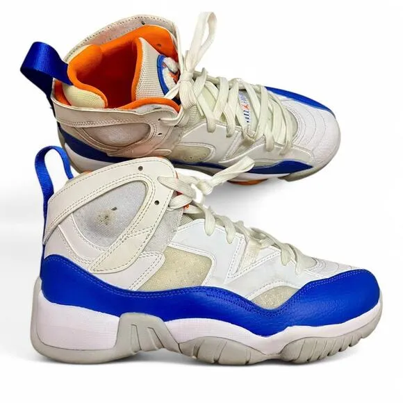 Nike Air Jordan Jumpman Two Trey Shoes Knicks White Royal DO1925-148 Youth Sz 7Y