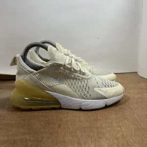 Nike Air Max 270 Coconut Milk White Yellow DJ5991-100 Women's Size 6.5 Shoes