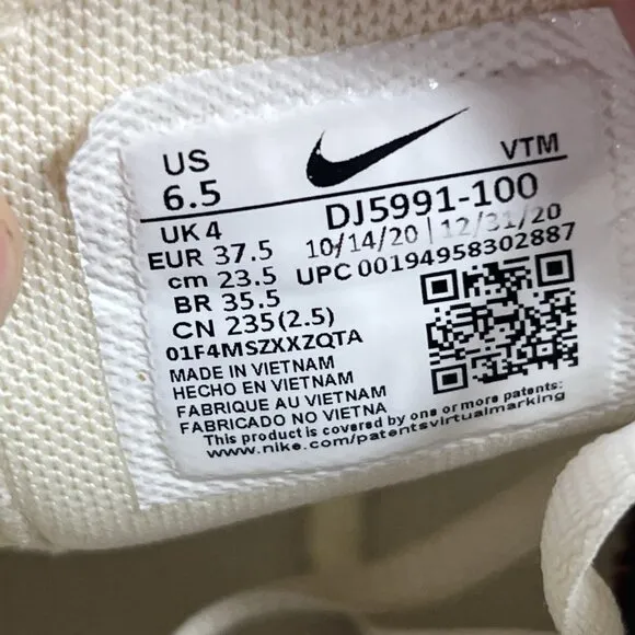 Nike Air Max 270 Coconut Milk White Yellow DJ5991-100 Women's Size 6.5 Shoes