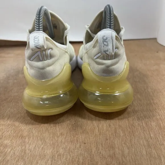 Nike Air Max 270 Coconut Milk White Yellow DJ5991-100 Women's Size 6.5 Shoes