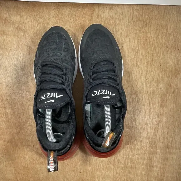 Nike Air Max 270 Men Size 9 'Ember Glow' Black Sneaker AQ9164-003