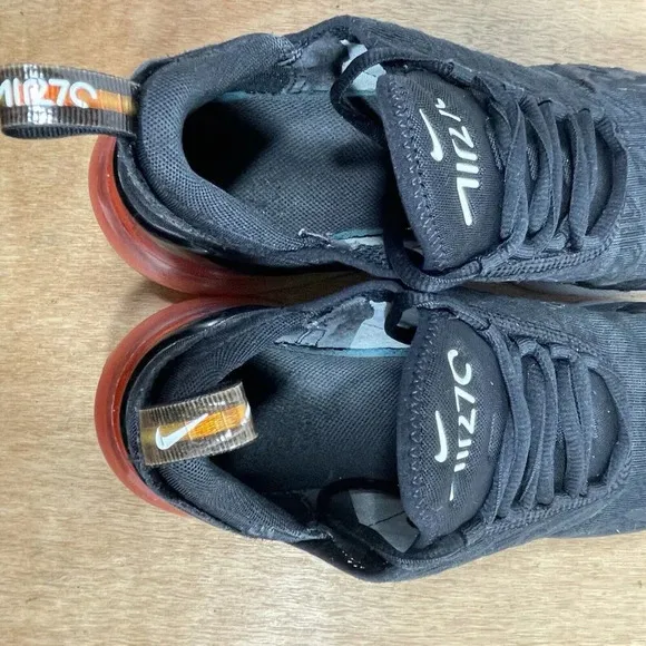 Nike Air Max 270 Men Size 9 'Ember Glow' Black Sneaker AQ9164-003