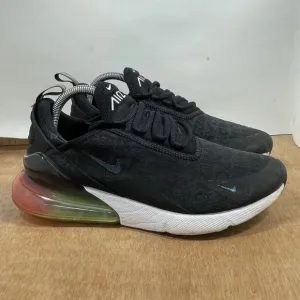 Nike Air Max 270 Men Size 9 'Ember Glow' Black Sneaker AQ9164-003