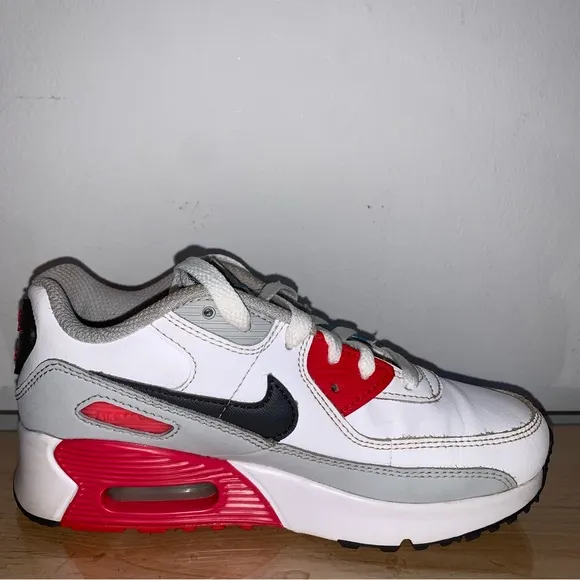 Nike Air Max 90 Shoes Size 13C White/Blue/Red/Black Style CD6867-108